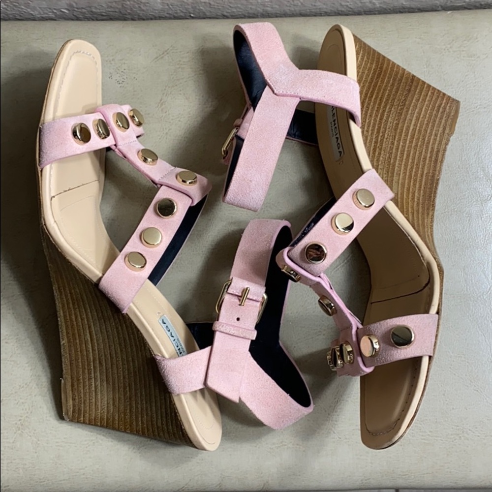 Balenciaga light pink studded wedge 38.5 - US8.5 - Picture 6 of 11